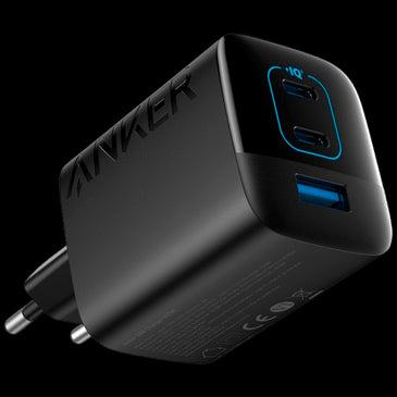 Anker 336 2-USB-C 1-USB-A Fast Charger 67W Black